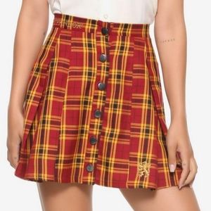 Harry Potter Gryffindor Pleated Plaid Skirt